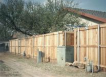 6' redwood fence