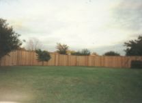 7' cedar fence